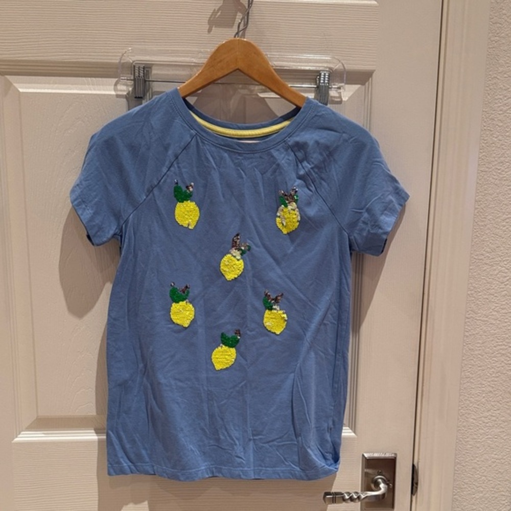 Cat & Jack Blue Tee with Yellow Lemon Design